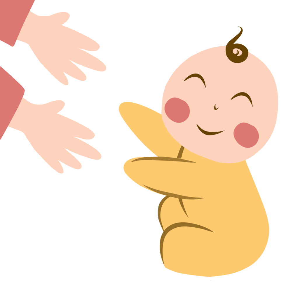 Happy smiling baby png