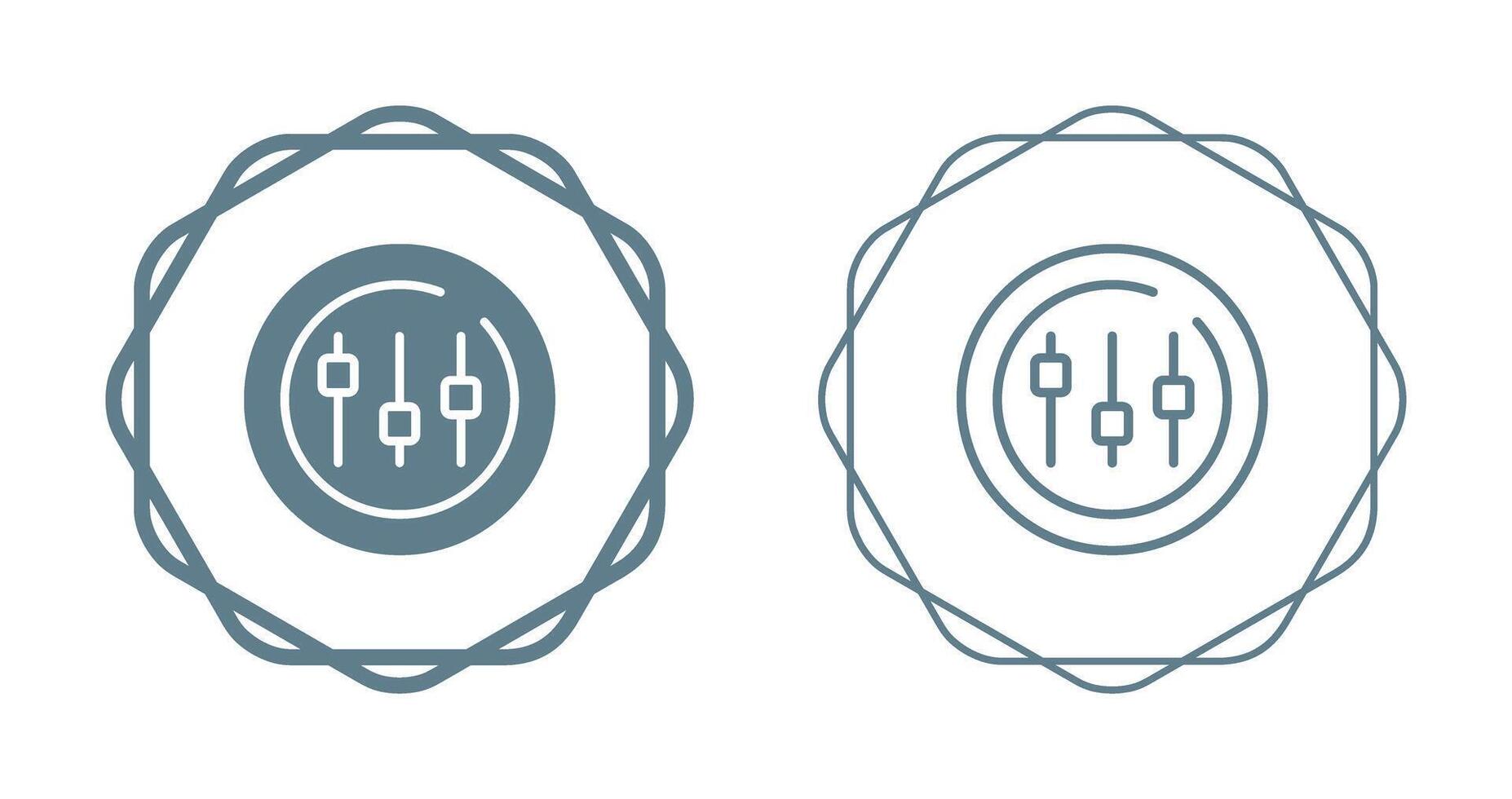 Music Equalizer Circle Vector Icon
