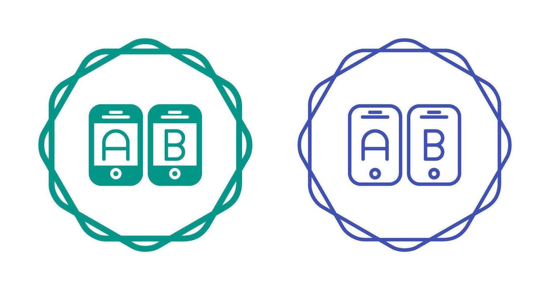 A B Testing Vector Icon