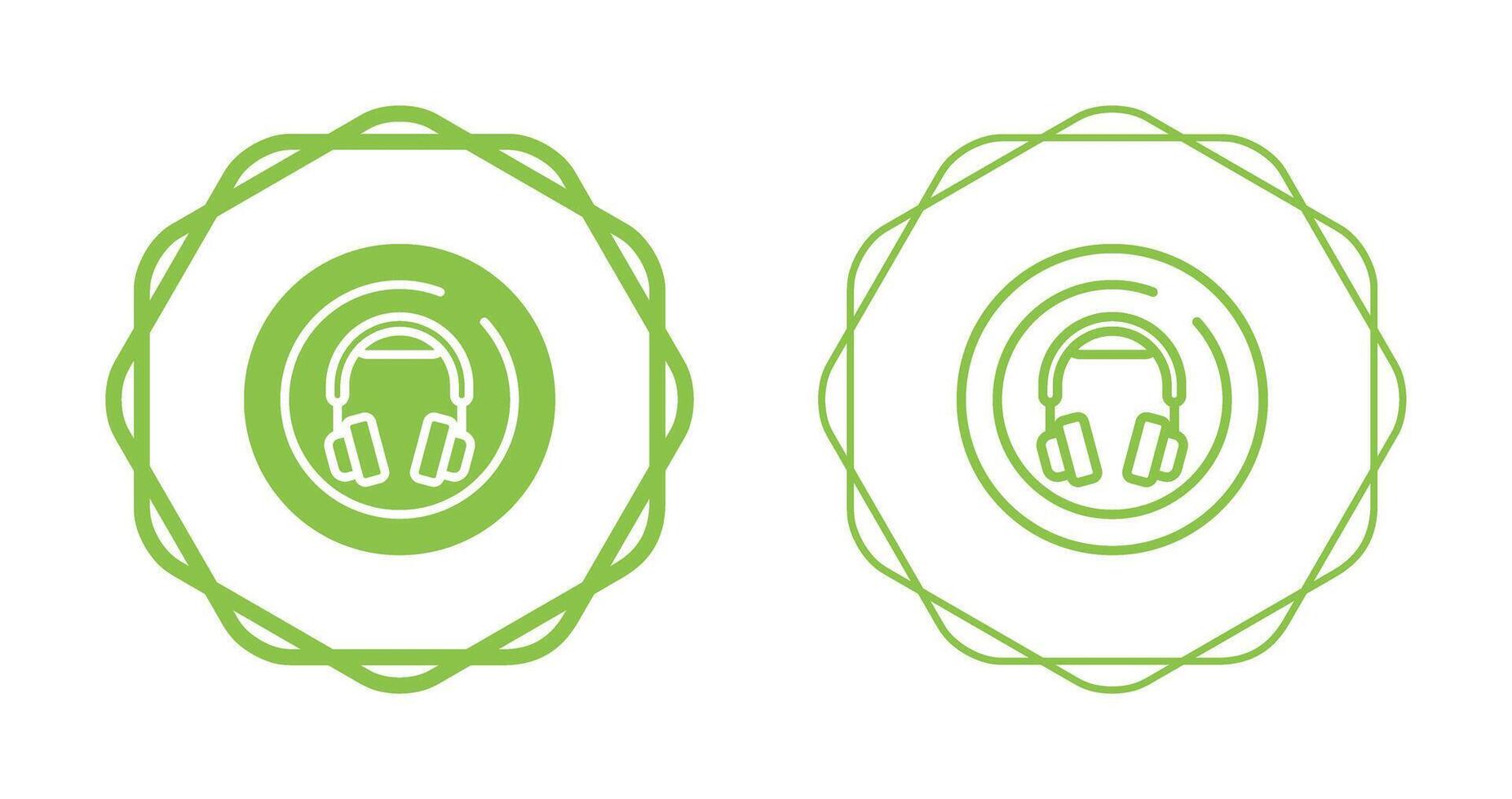 Headphones Circle Vector Icon