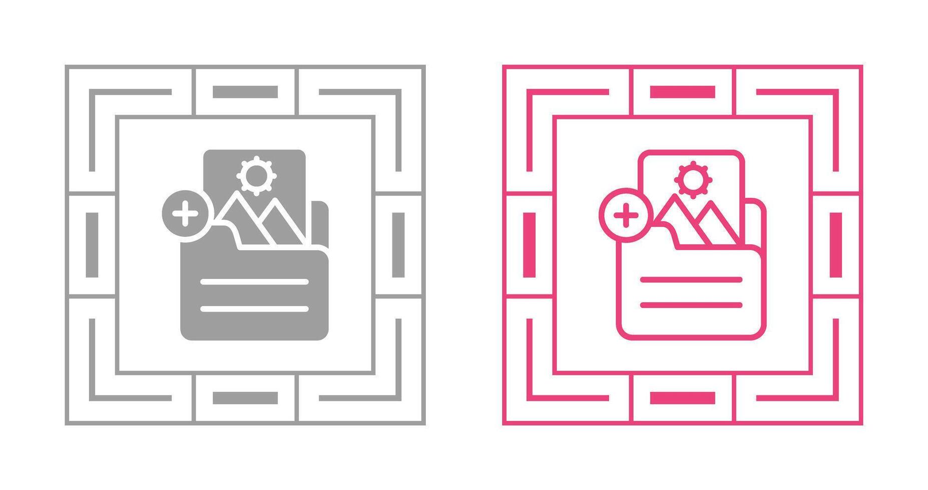 Document Insert Image Vector Icon