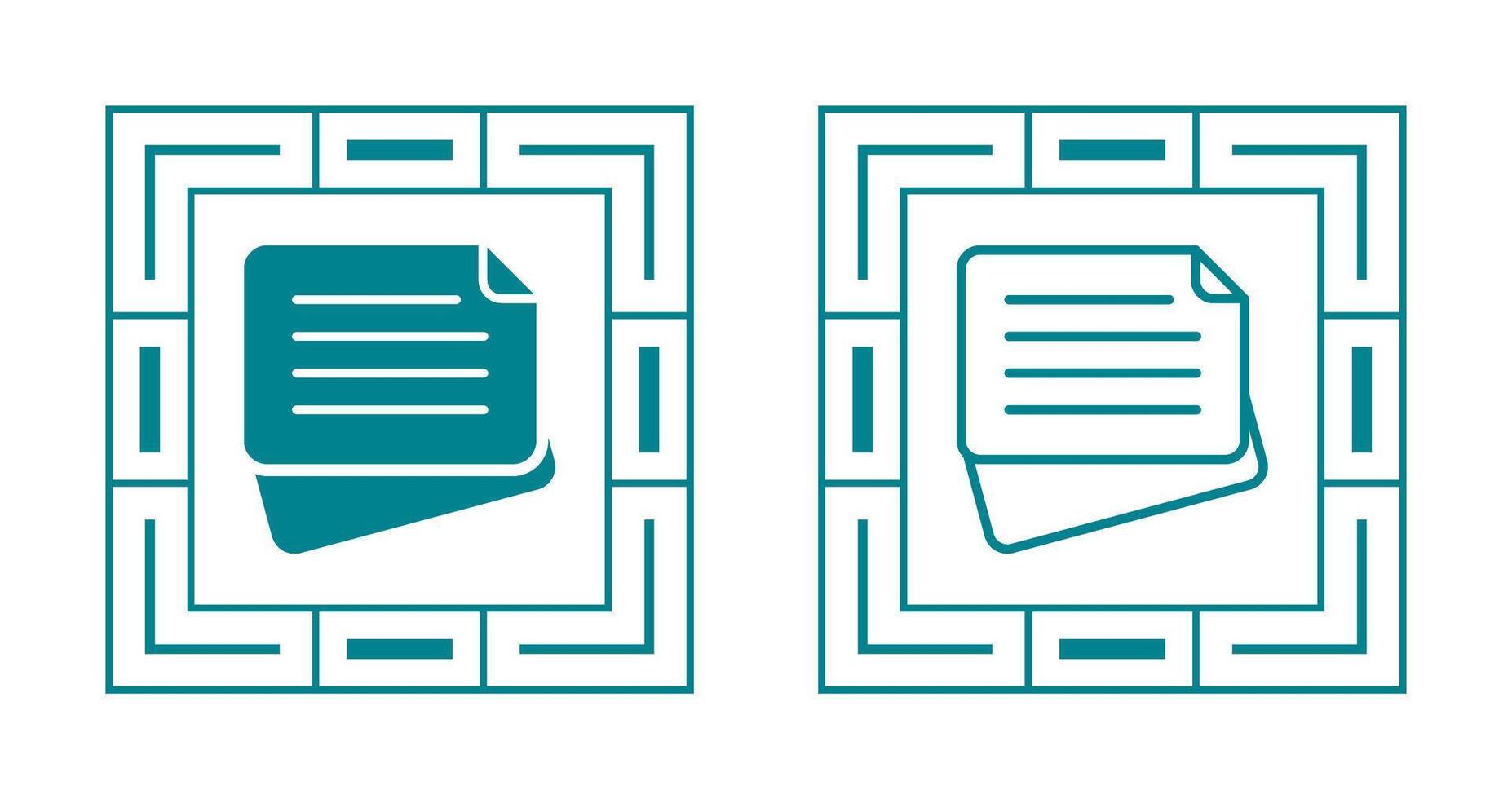 Sticky Note Vector Icon