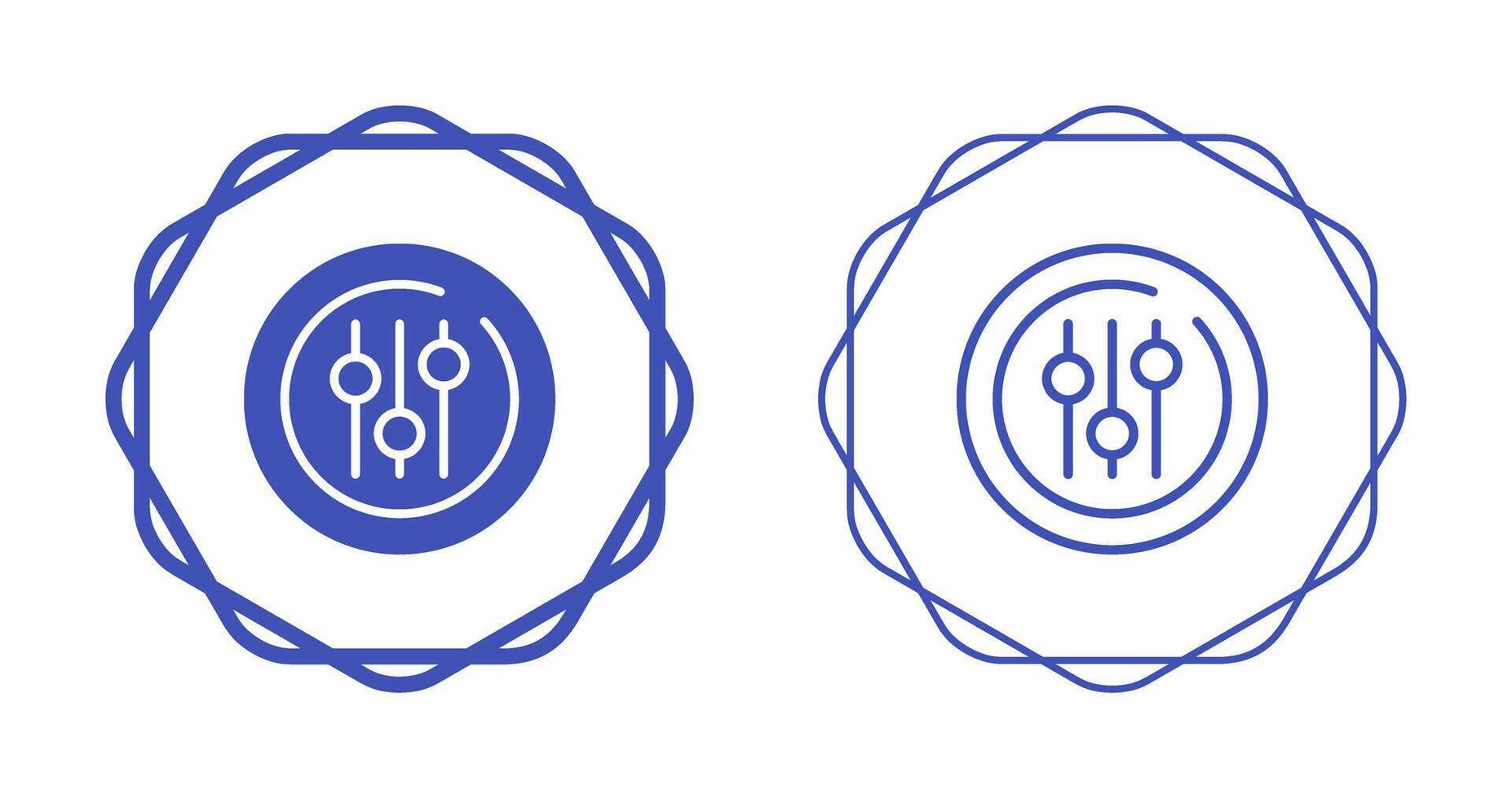 Audio Equalizer Circle Vector Icon
