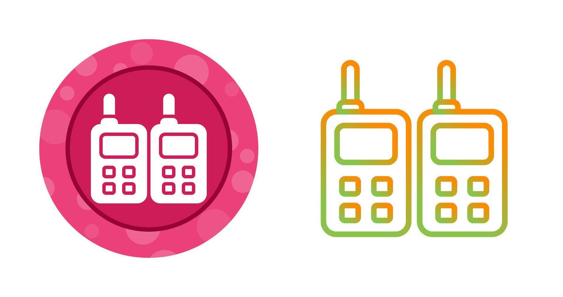 Two way Radio Vector Icon