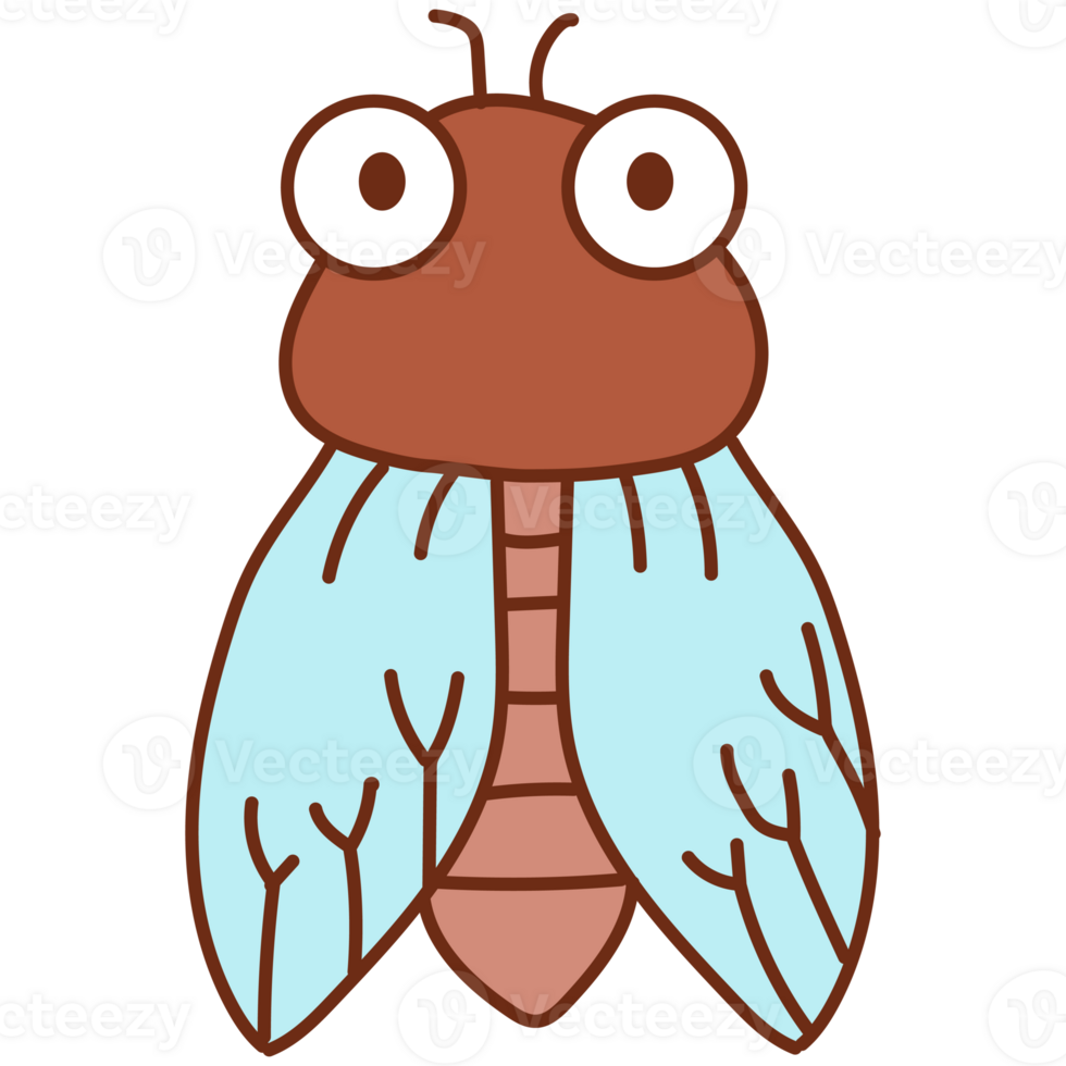 cicada cartoon doodle png