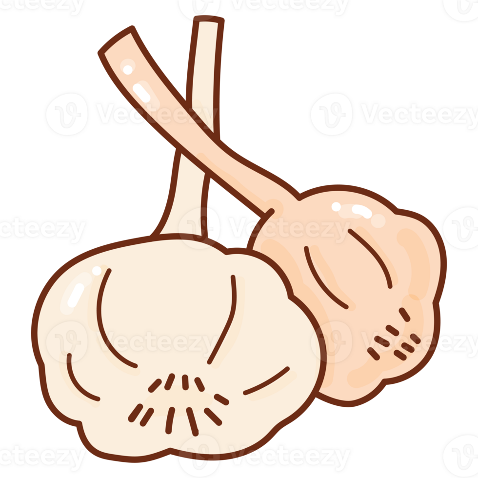 garlic cartoon doodle png