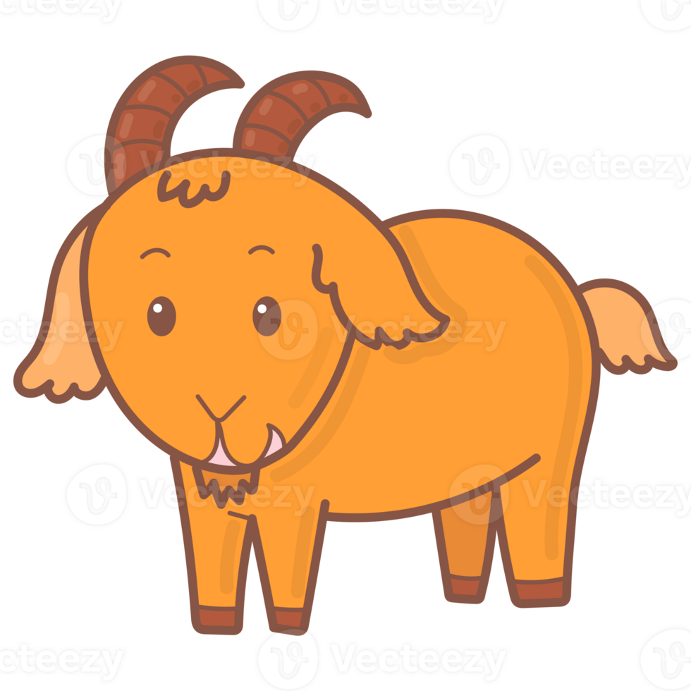 goat doodle cartoon png