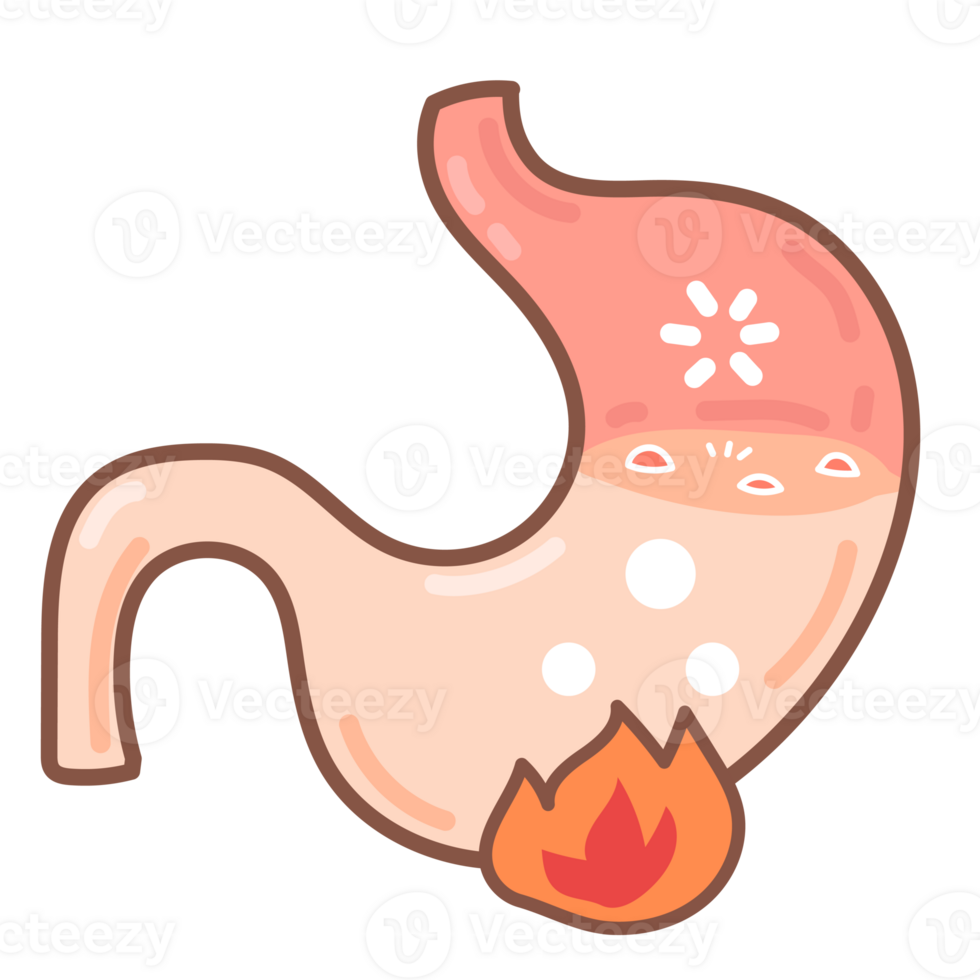 acid reflux doodle cartoon png