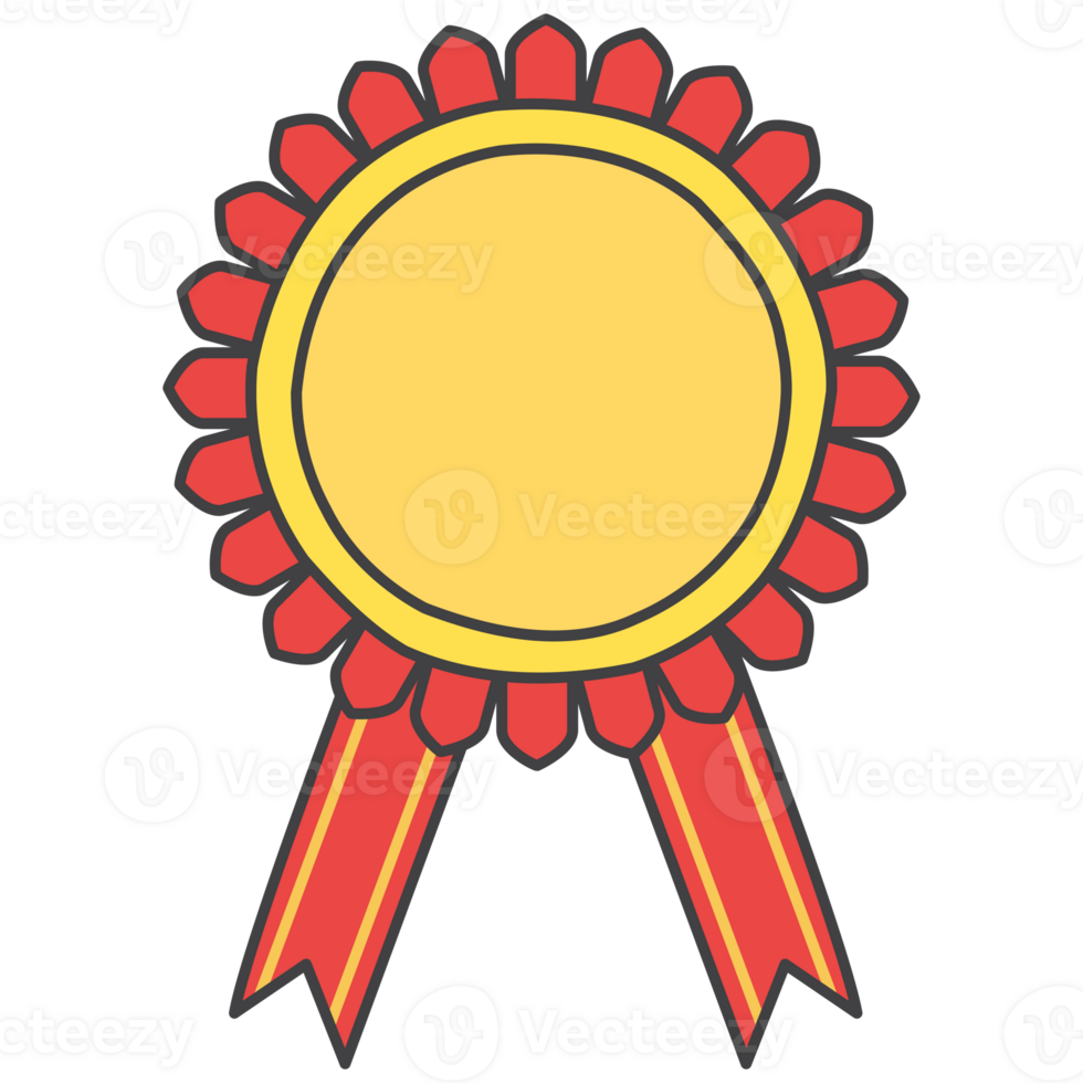 Award trophy doodle cartoon png