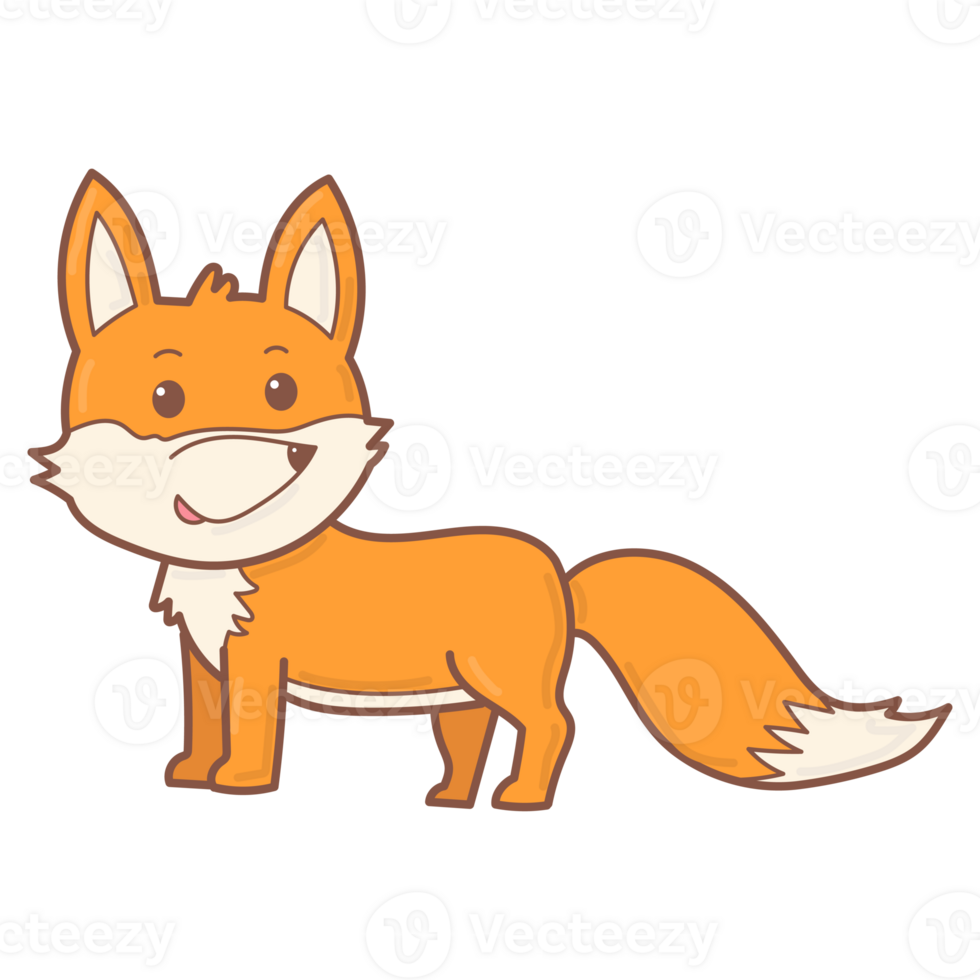 fox doodle cartoon png