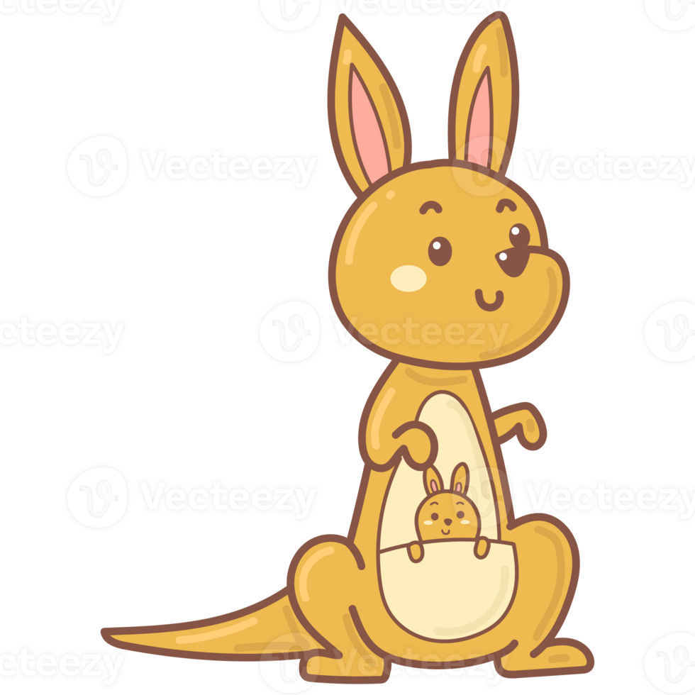 kangaroo doodle cartoon png