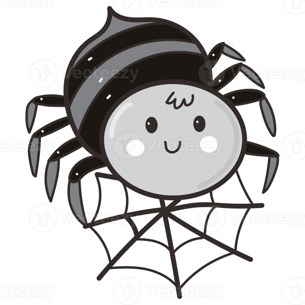 spider doodle cartoon png