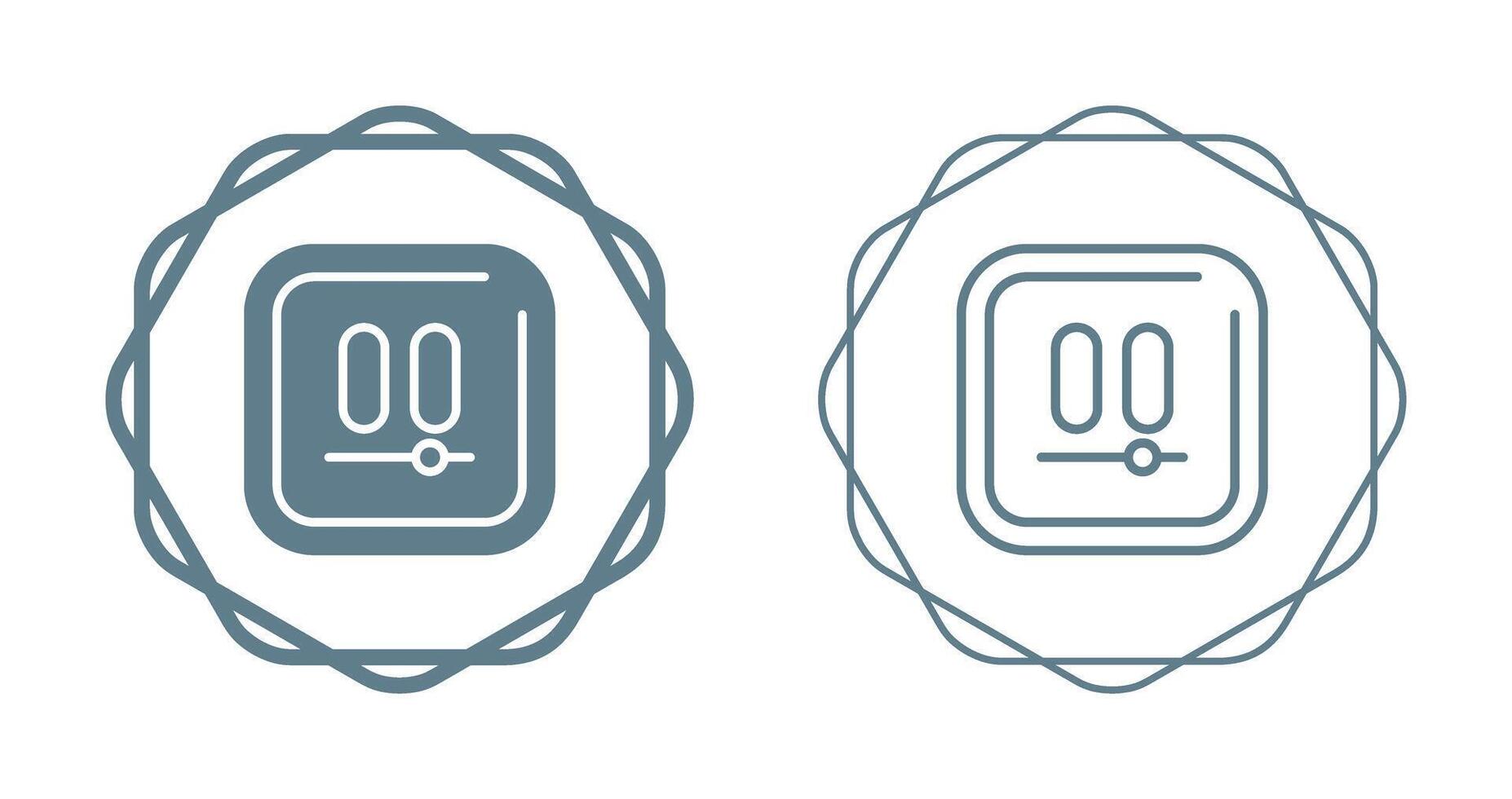 Video Pause Square Vector Icon
