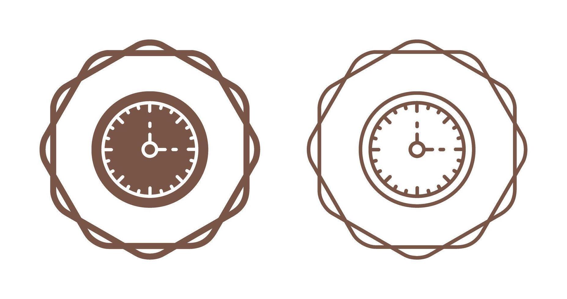 Clock Three Vector Icon