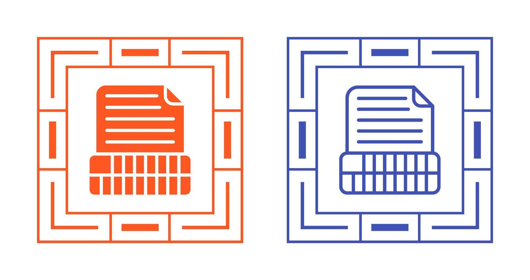 Document Insert Table Vector Icon