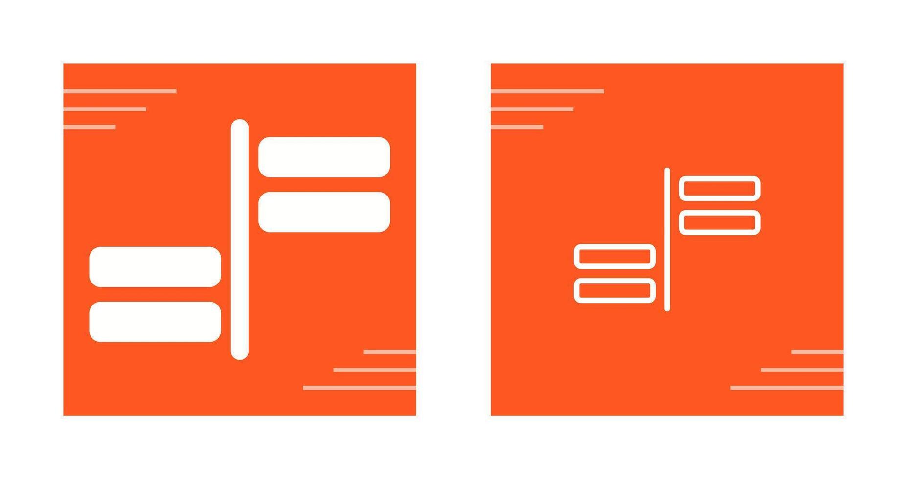 Horizontal Alignment Vector Icon