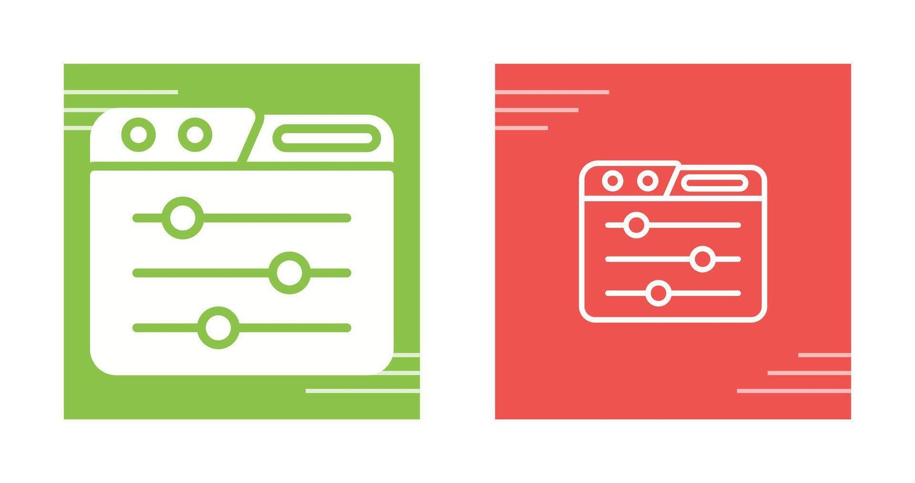 Control Panel Vector Icon