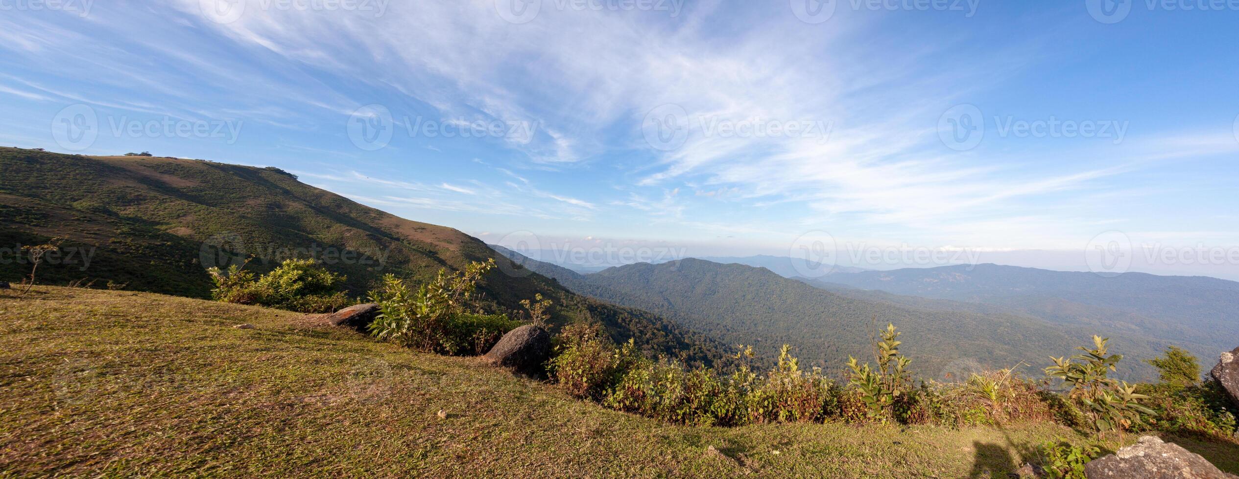 Viewpoint, mountaintop camping ground at Doi Soi Malai National Park, Thailand photo