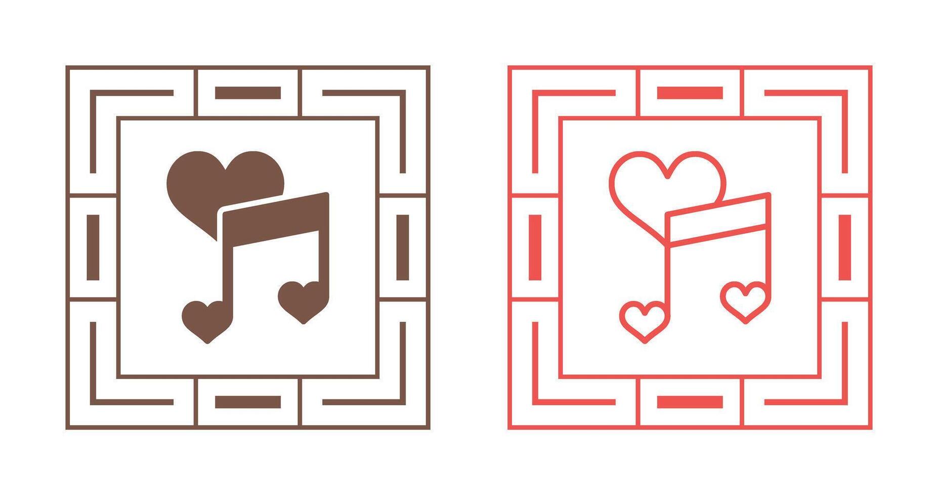 Love songs Vector Icon