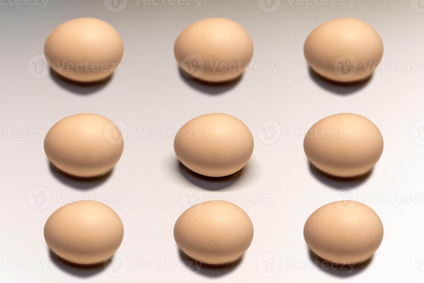 Chicken eggs are a source of healthy protein and fat for a healthy diet photo