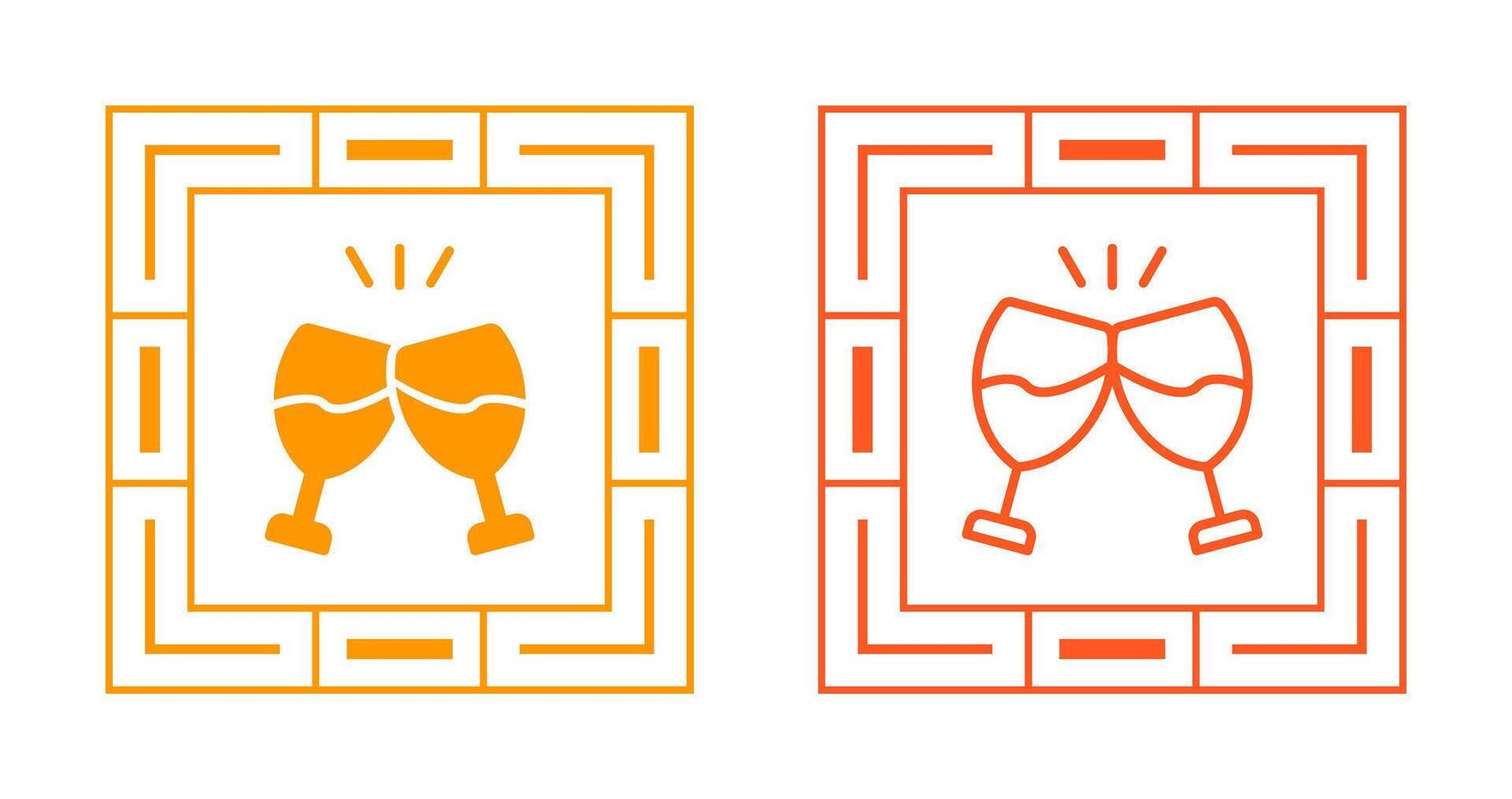 Champagne toast Vector Icon