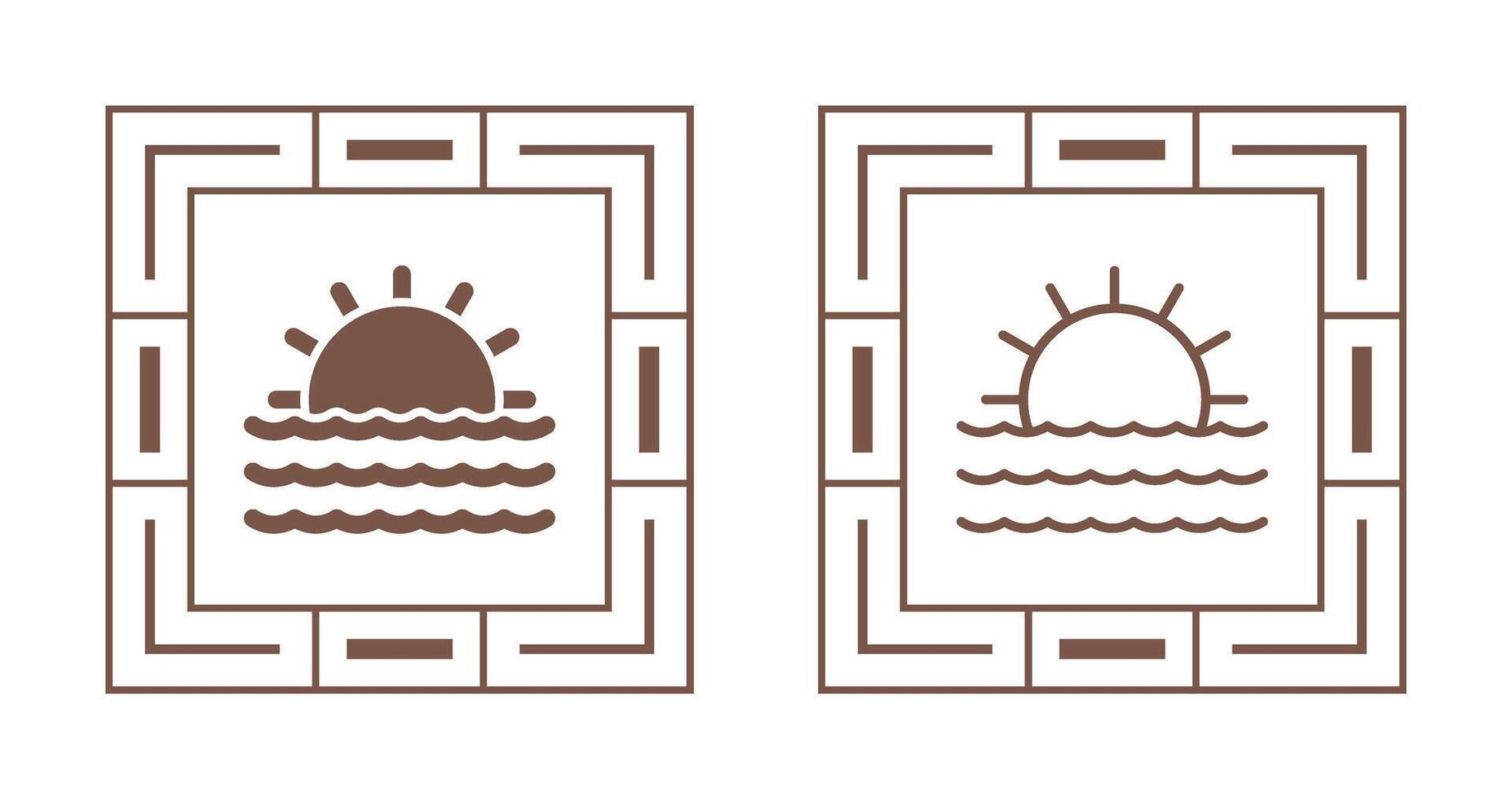 Sunset Vector Icon