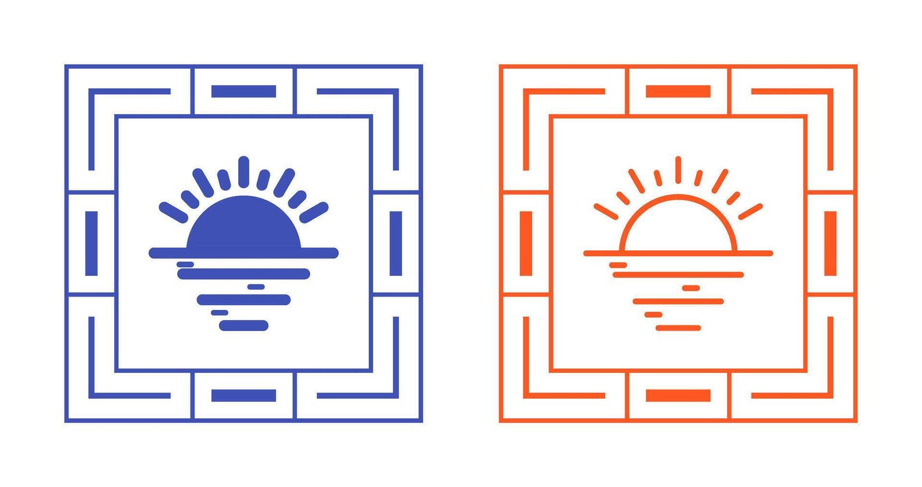 Sunset Vector Icon