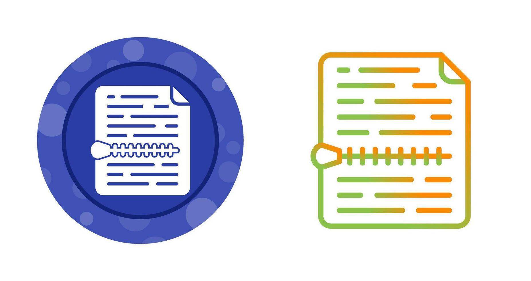 Zip File Vector Icon