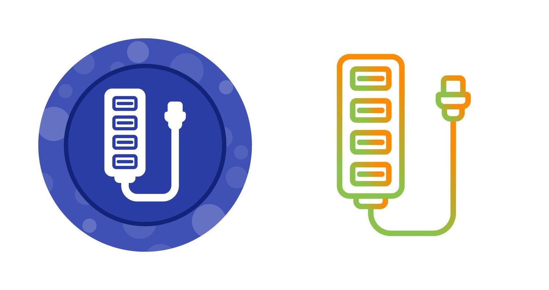 USB Hub Vector Icon