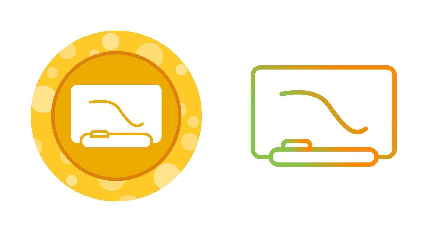 Interactive Whiteboard Vector Icon