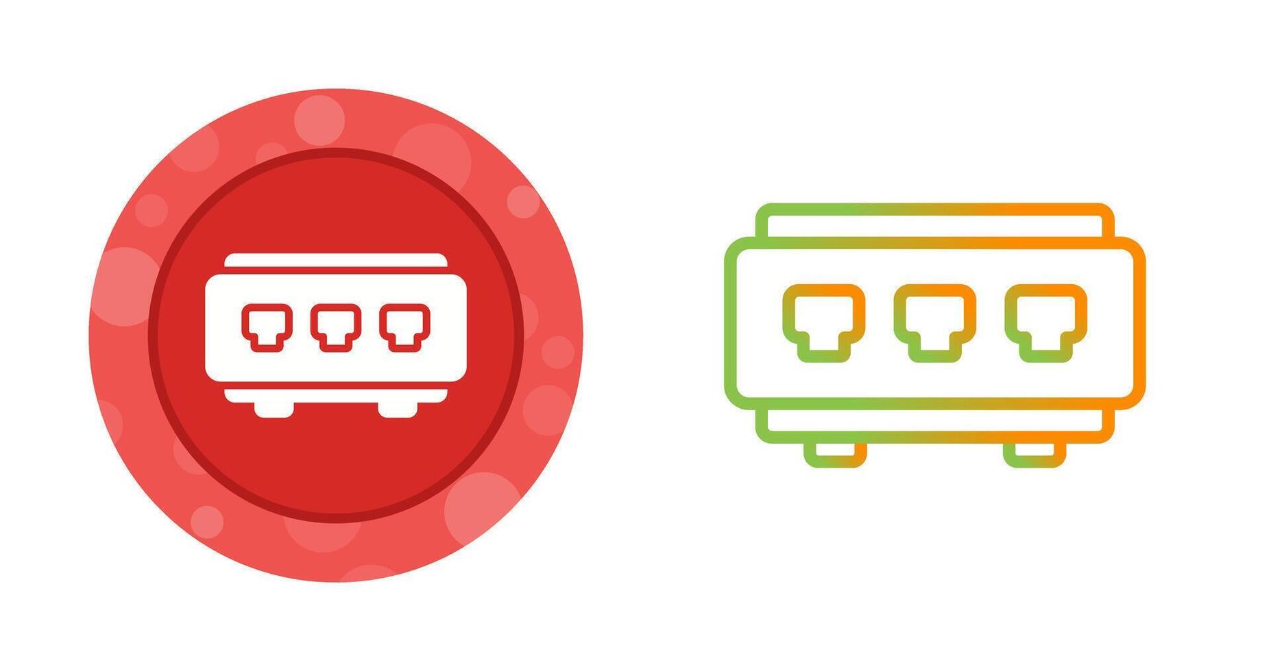 Network Switch Vector Icon