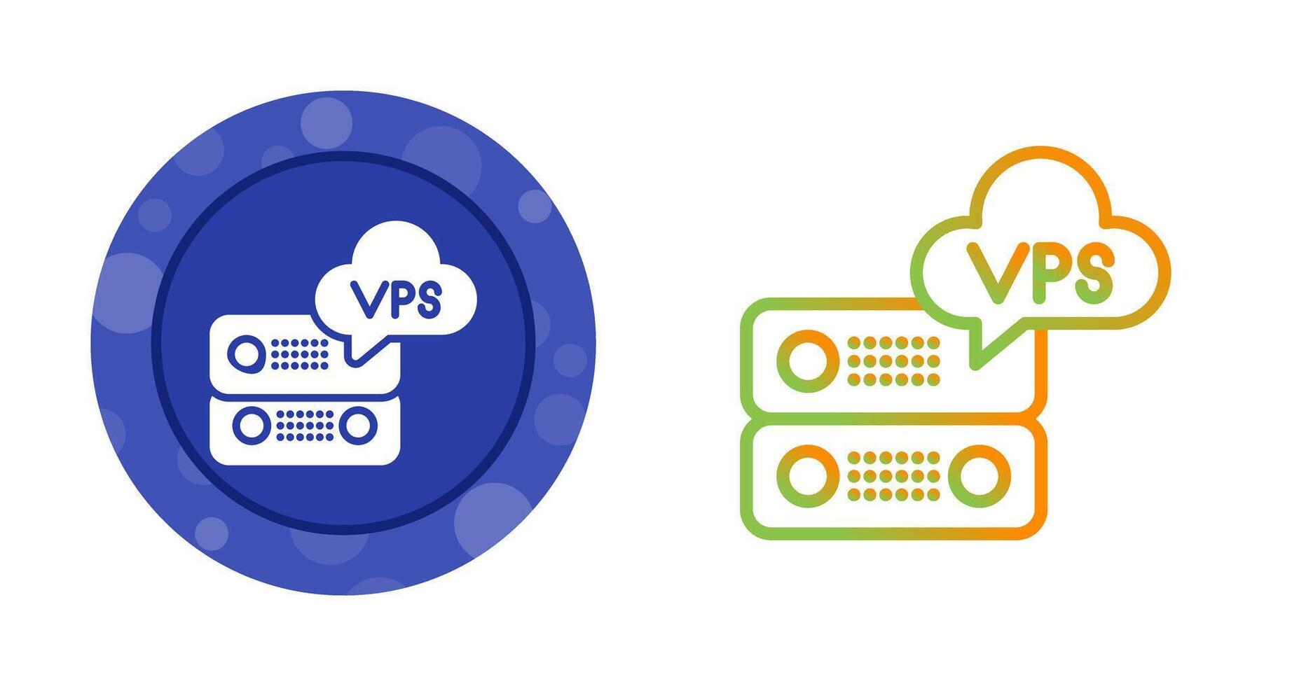 VPS Hosting Vector Icon