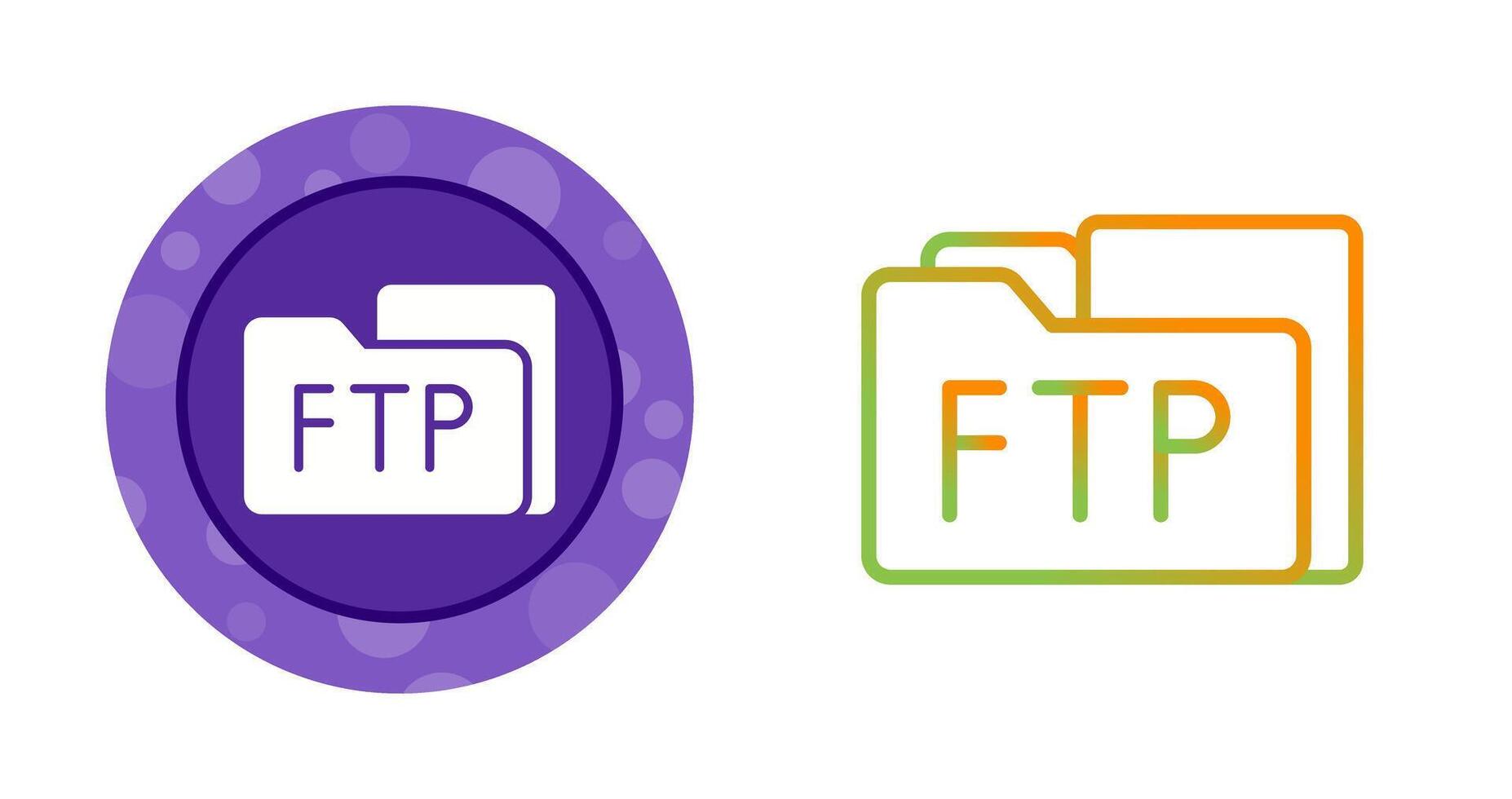 FTP Access Vector Icon