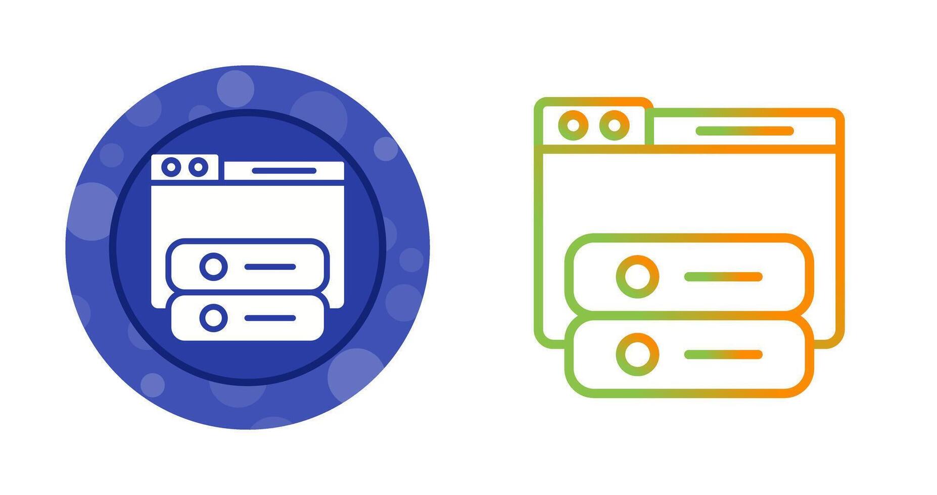 Windows Hosting Vector Icon