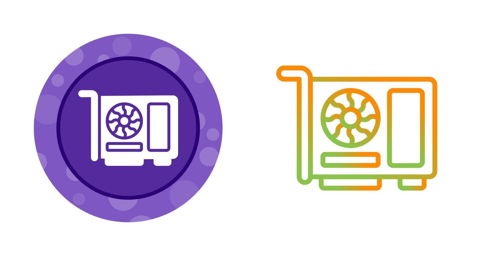 Graphic Card Vector Icon