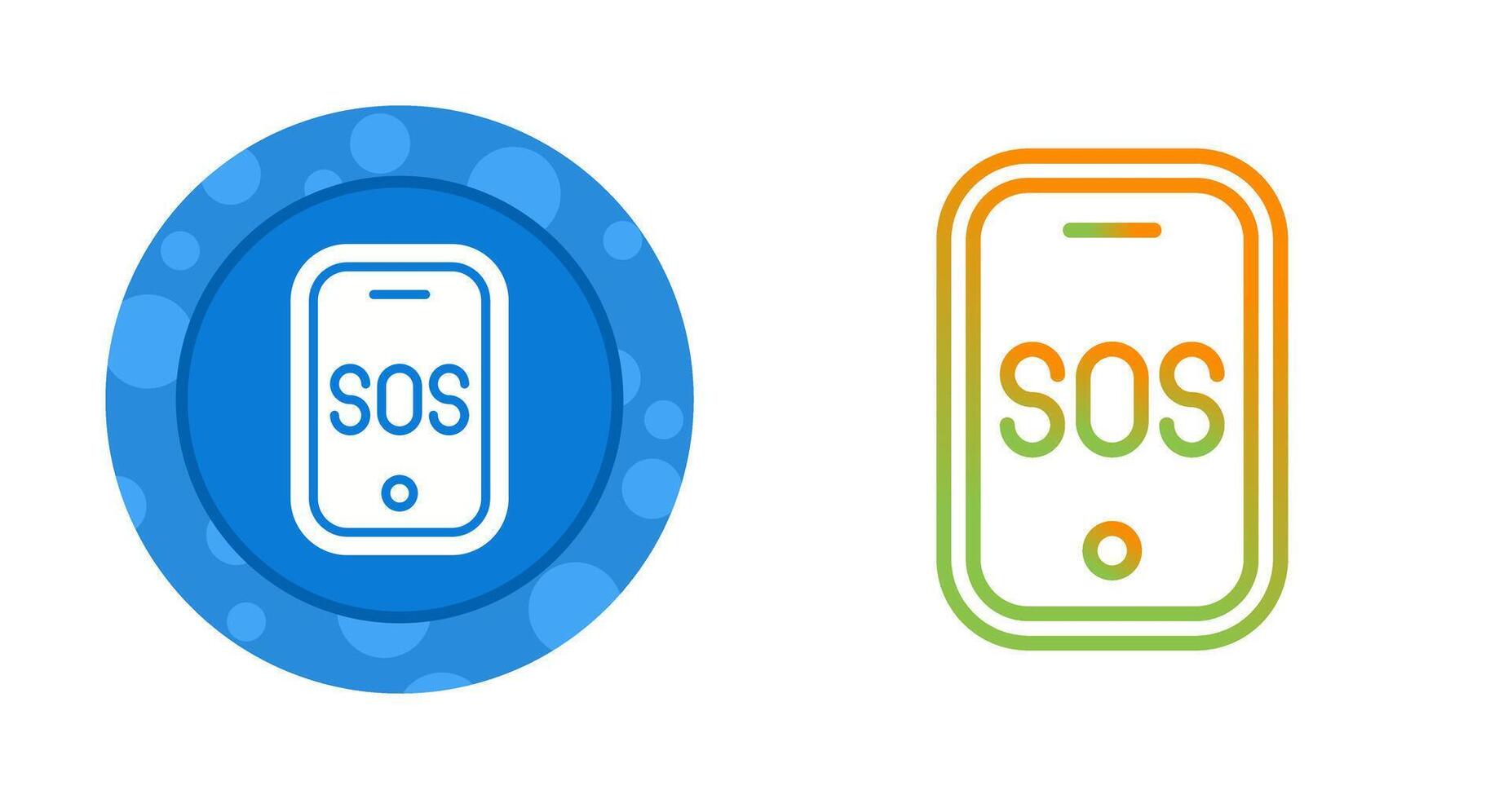 Emergency phone Vector Icon