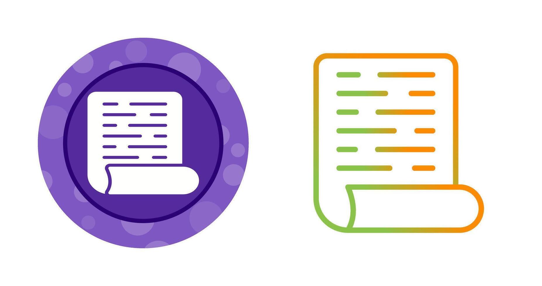 Page with Curl Vector Icon