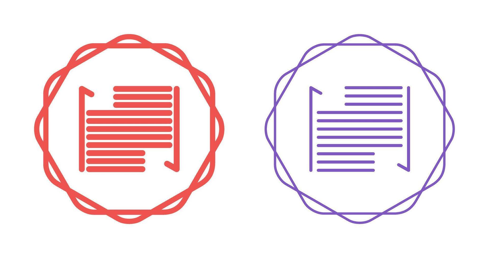 Indent Vector Icon