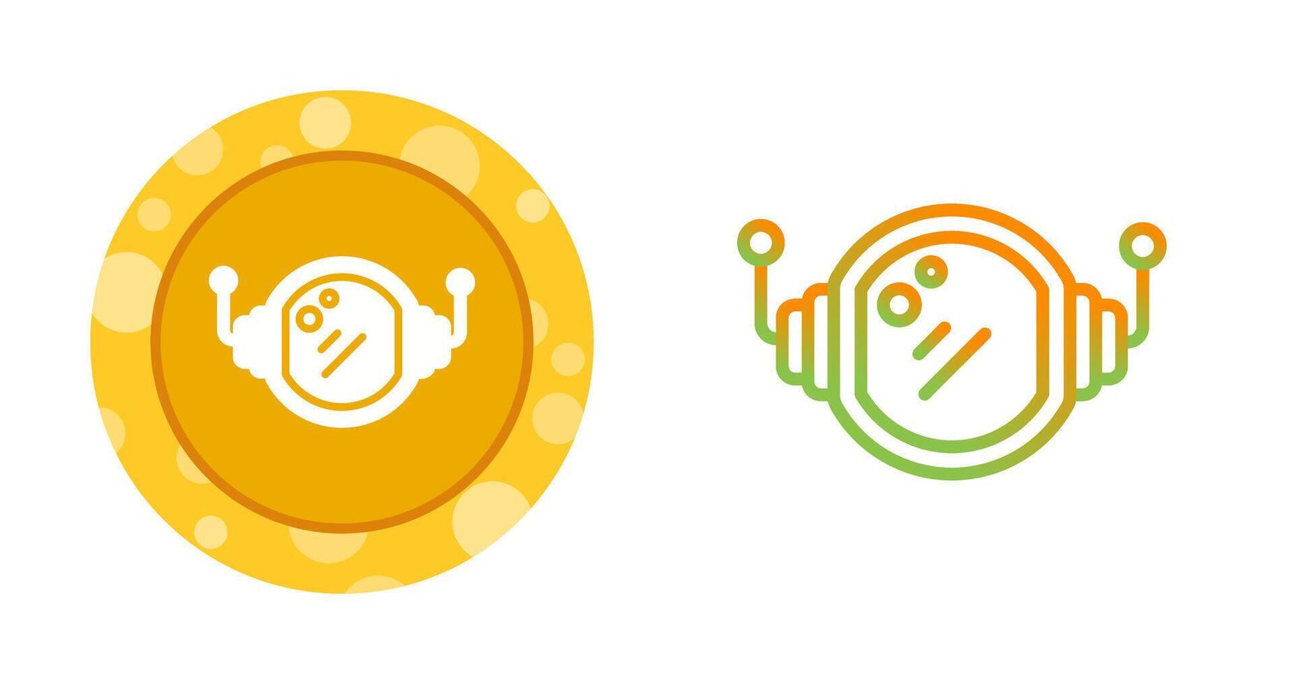 Astronaut Helmet Vector Icon