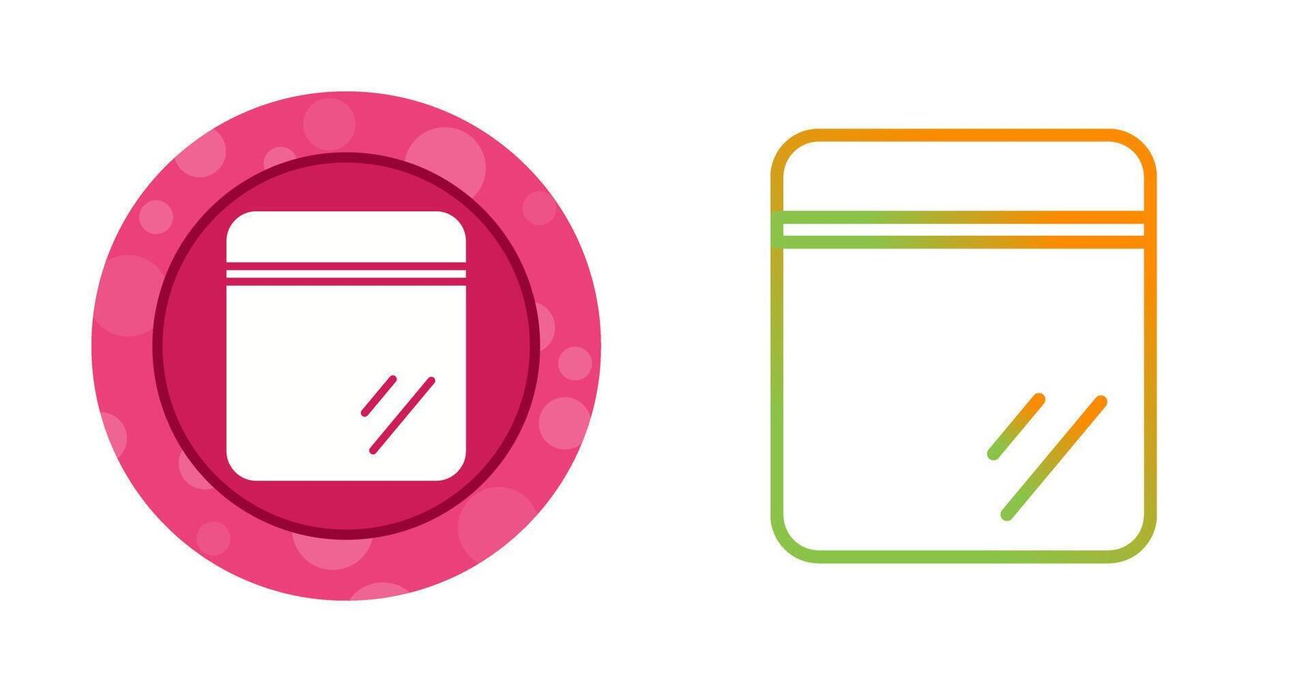 Ziploc bags Vector Icon