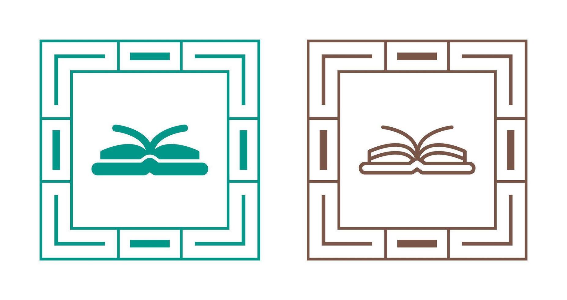 Open Book Vector Icon