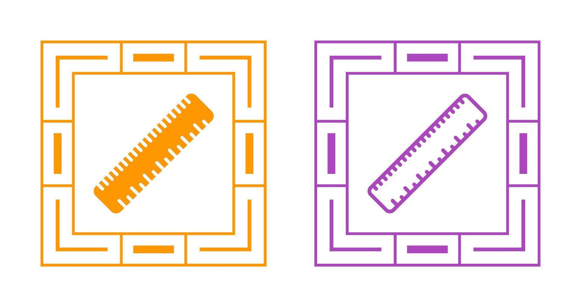 Straight Ruler Vector Icon
