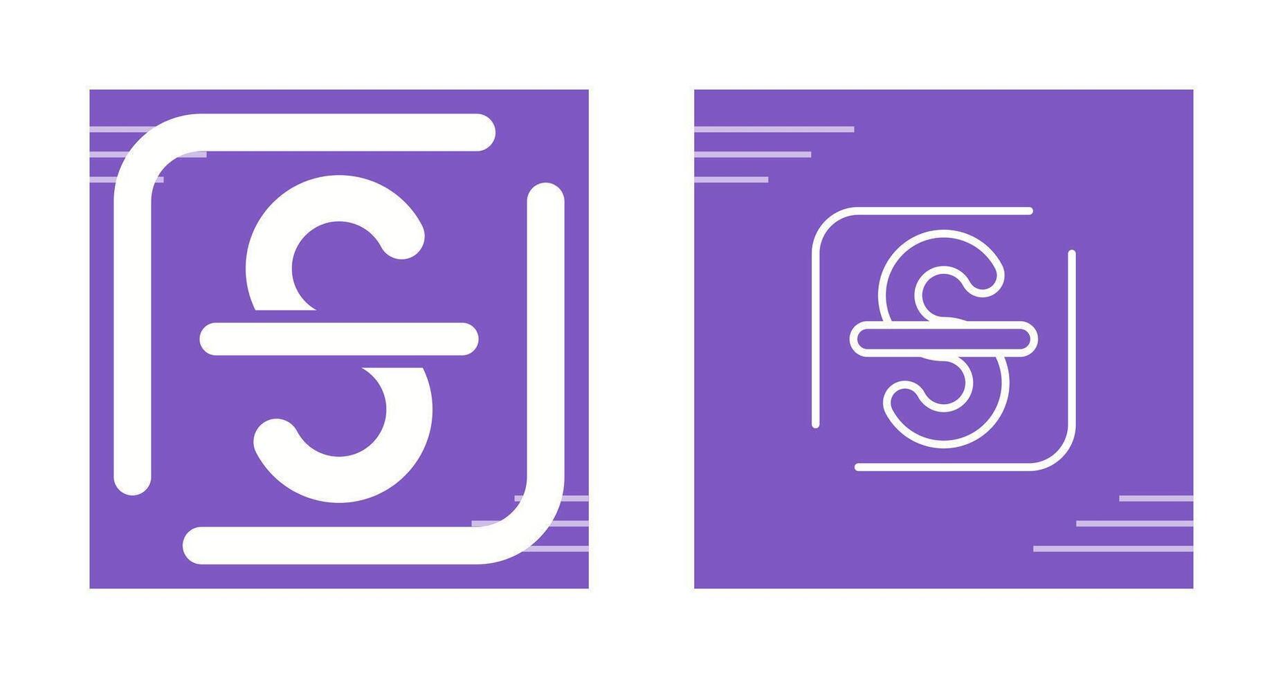 Strikethrough Vector Icon
