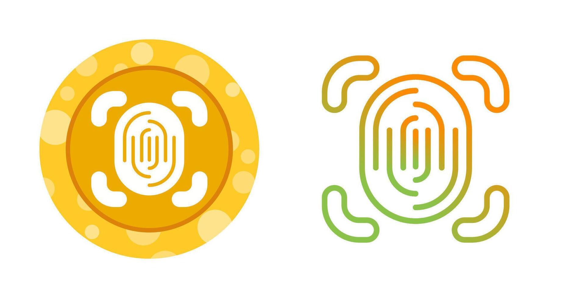 Fingerprint Scanner Vector Icon