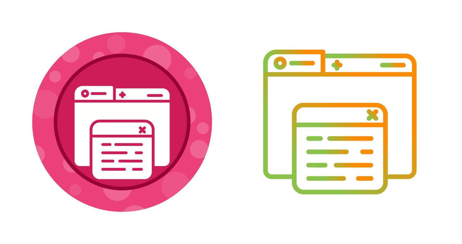 Pop Up Vector Icon
