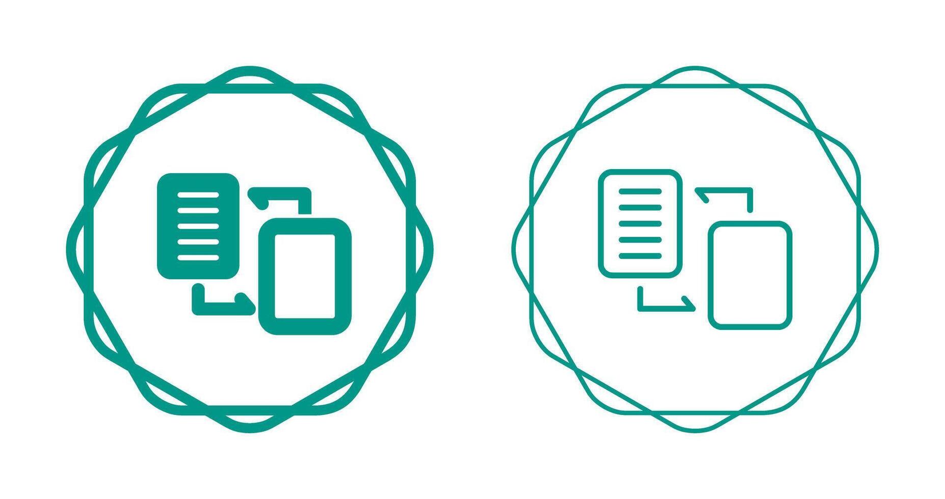 Document Migration Vector Icon