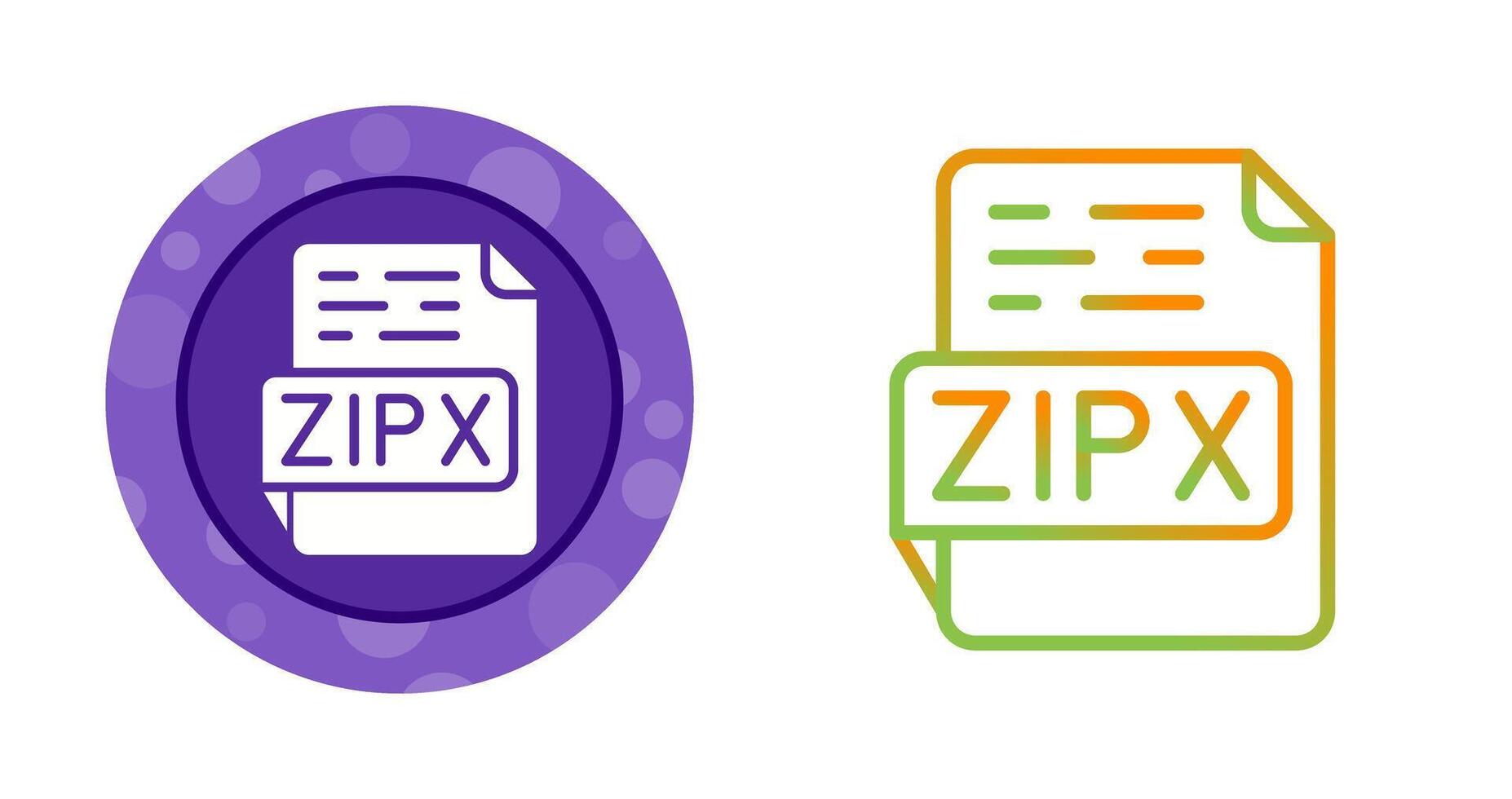 ZIPX Vector Icon