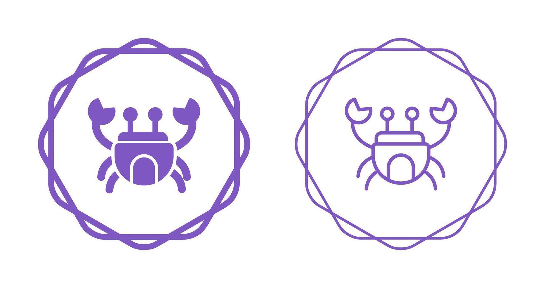 Crab Vector Icon