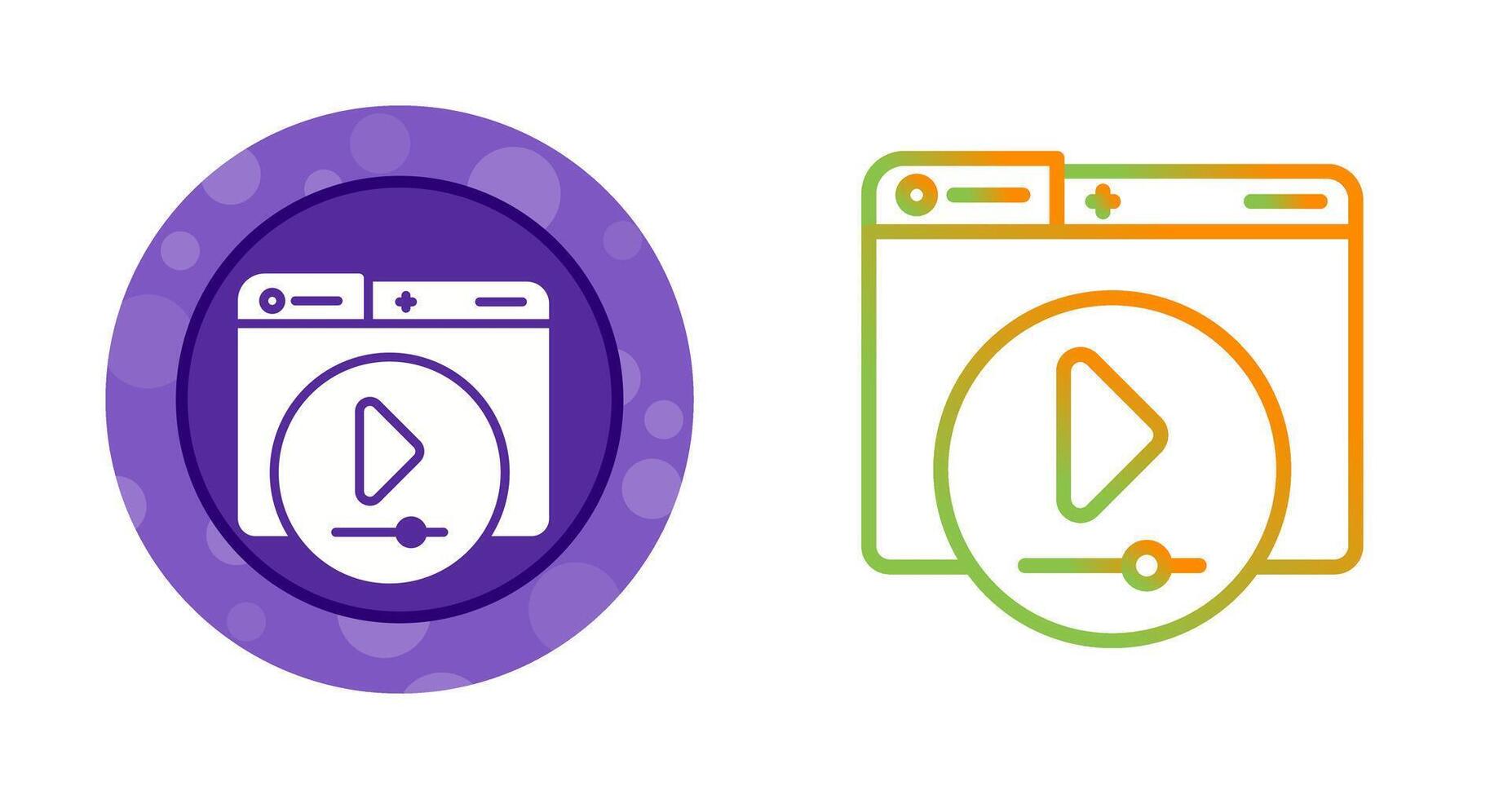 Video Player Vector Icon