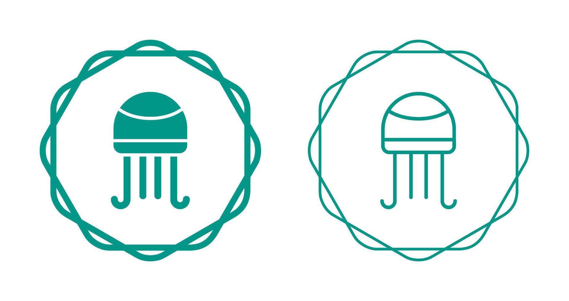 Jellyfish Vector Icon